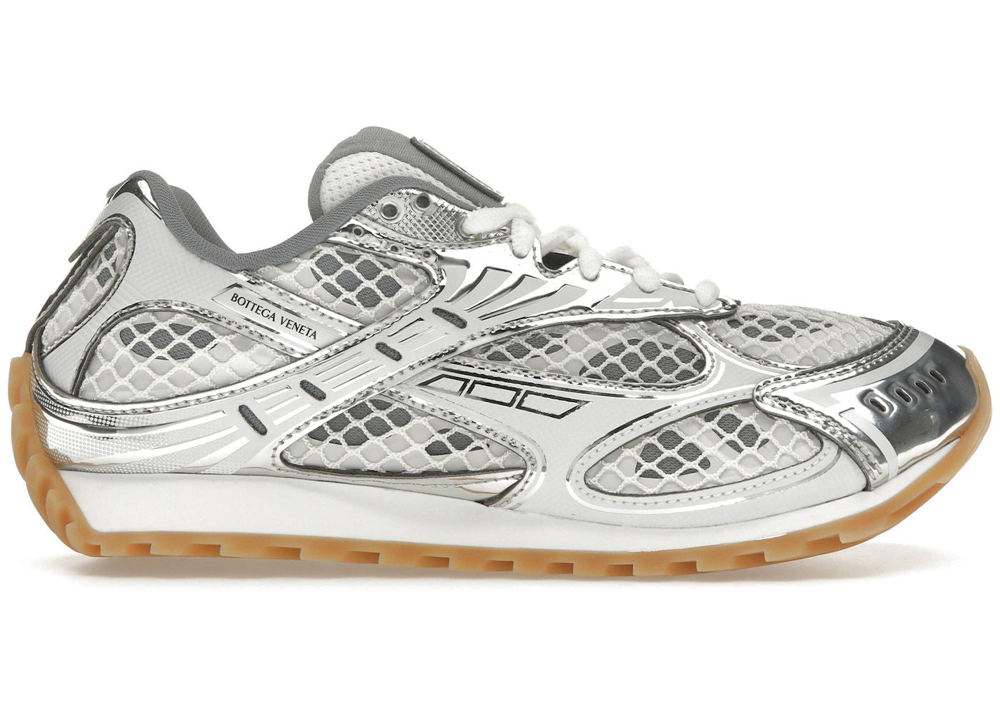 Bottega Veneta Orbit Silver White