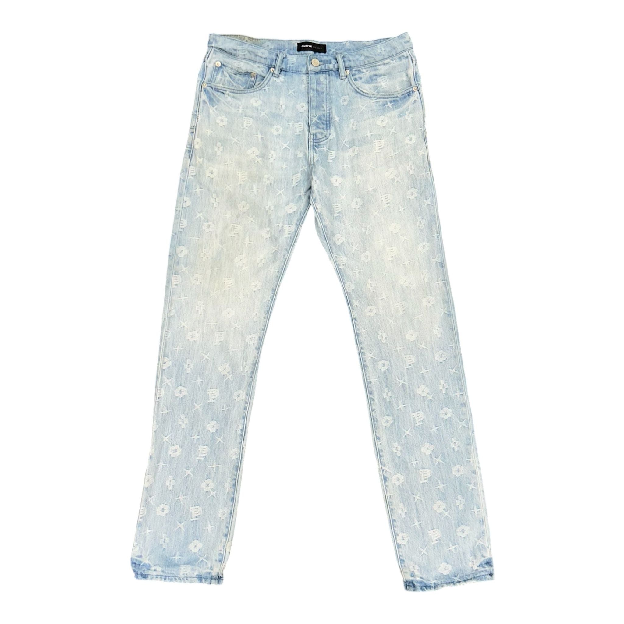 Purple Brand P.005 Monogram Jeans (Light Wash) - Preowned