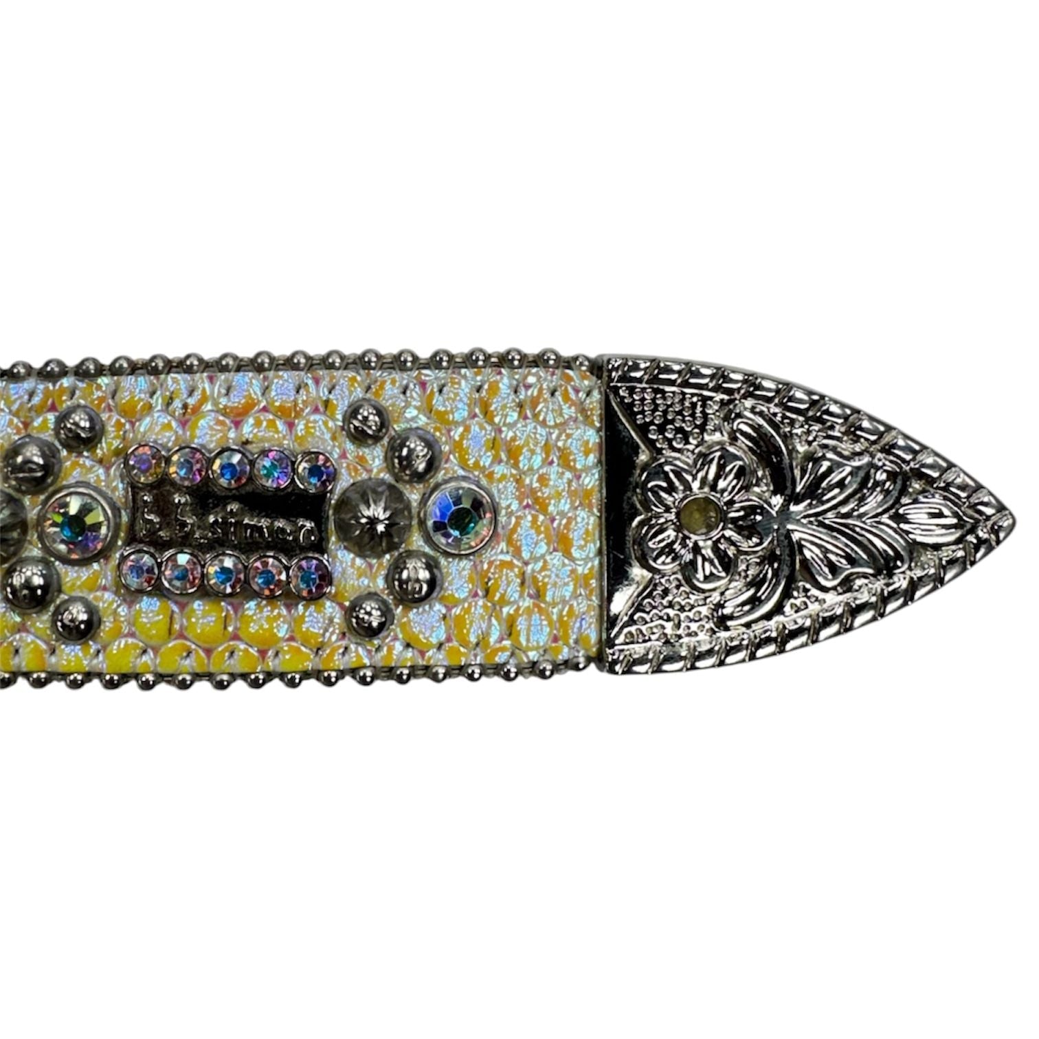B.B. Simon Python Crystal Belt (Iridescent) - Preowned