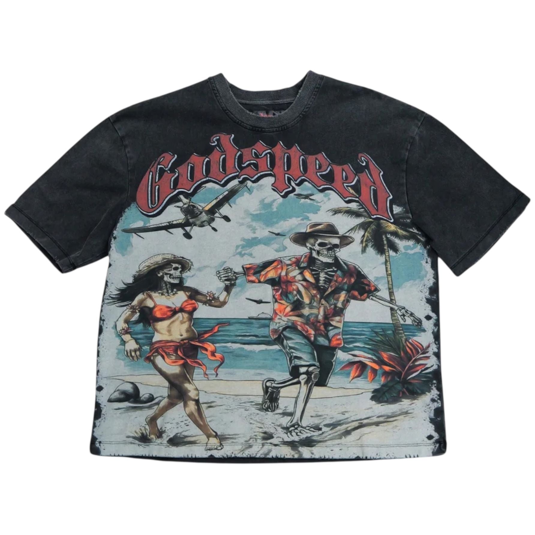 Godspeed Chasing Aloha Tee (Black Wash)