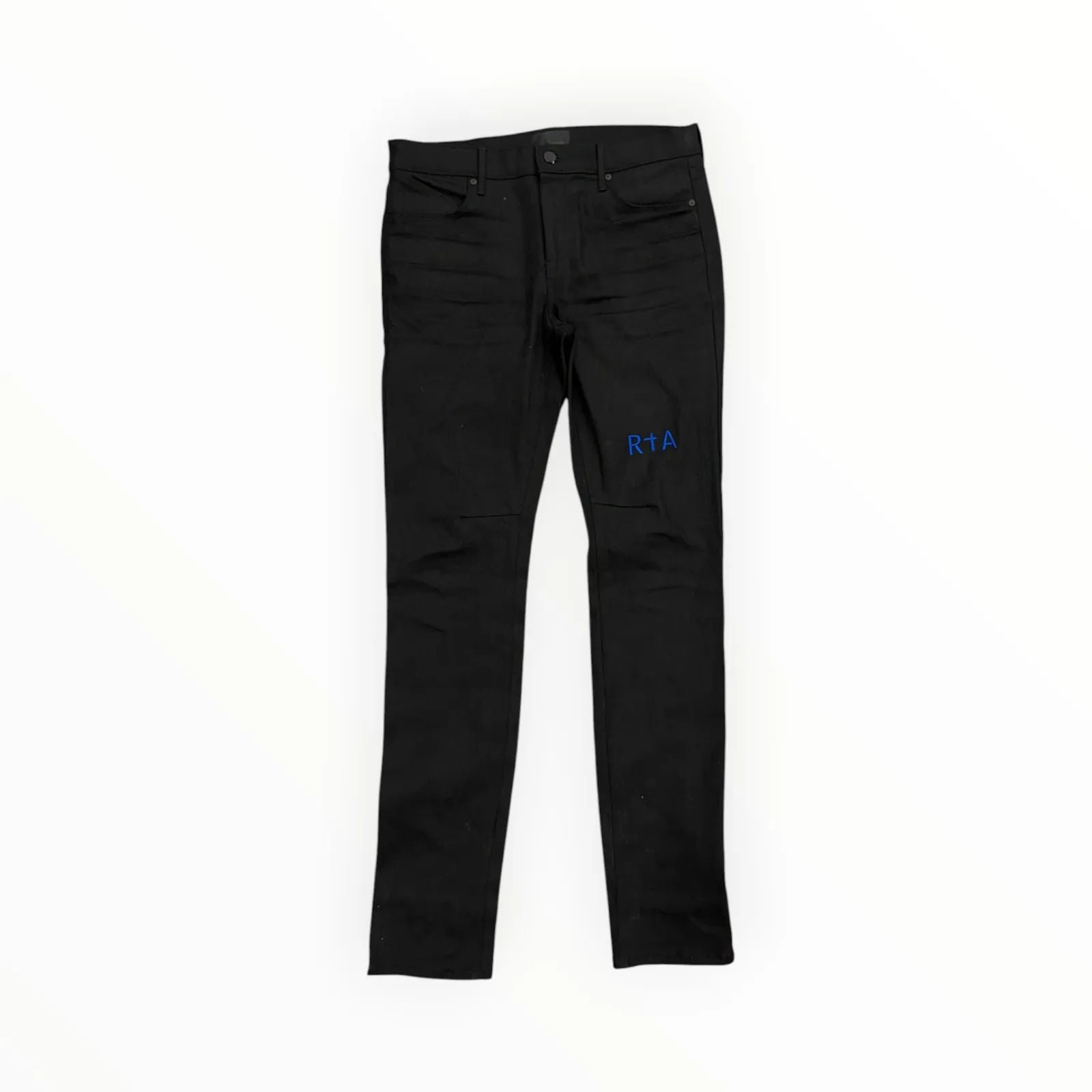 R.T.A Byrant Blue Cross Denim (Black/Blue) - Preowned