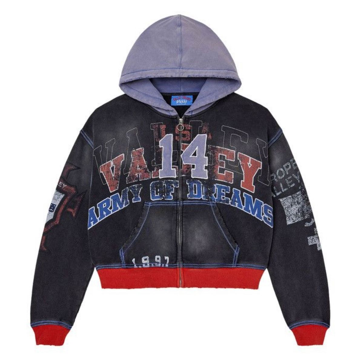 Vale Forever Big 14 Zip Up Hoodie (Black)