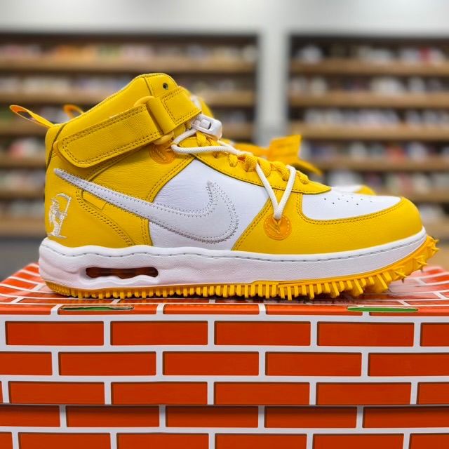 Nike Air Force 1 Mid SP Off-White Varsity Maize - Preowned