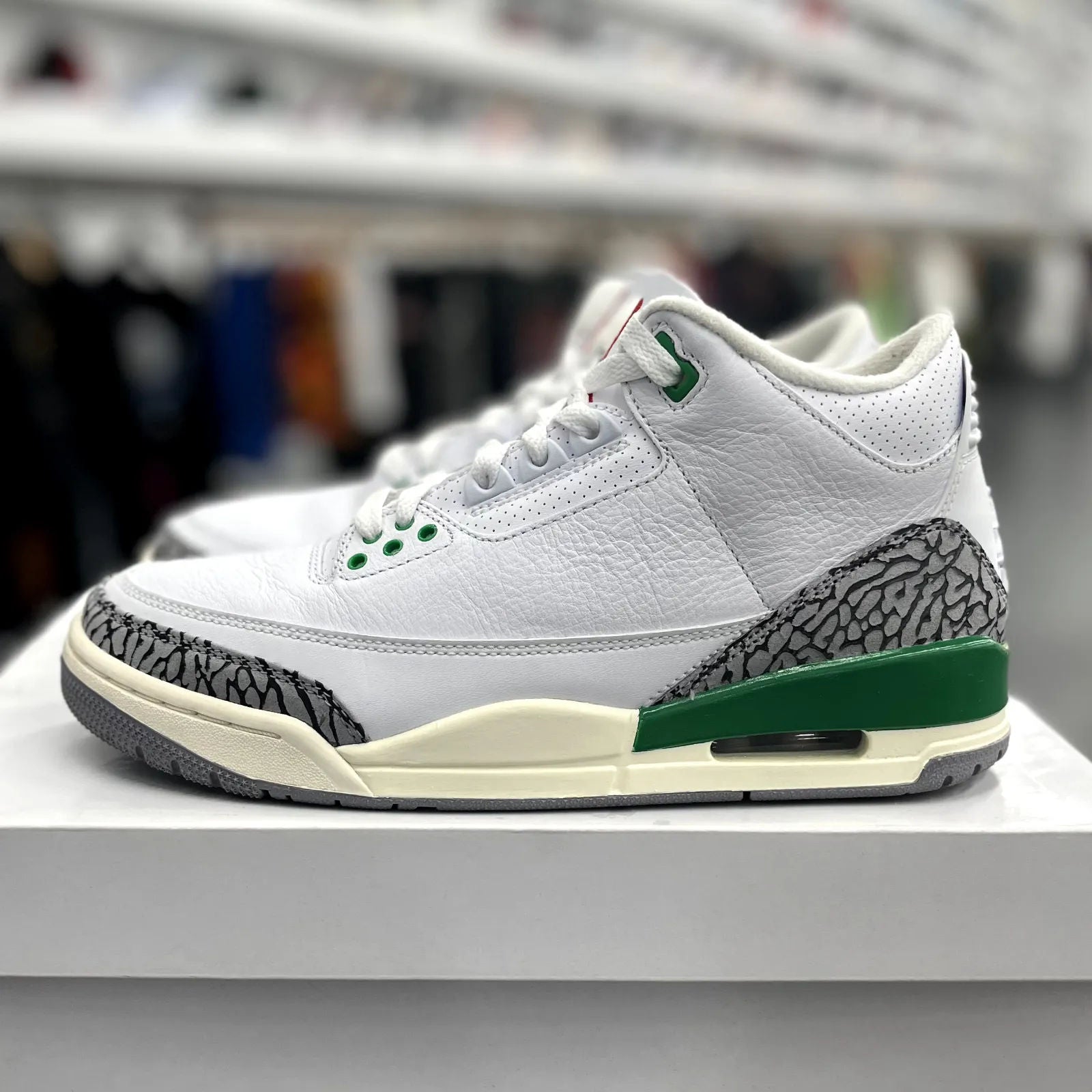 Jordan 3 Retro Lucky Green (Women's) - Preowned