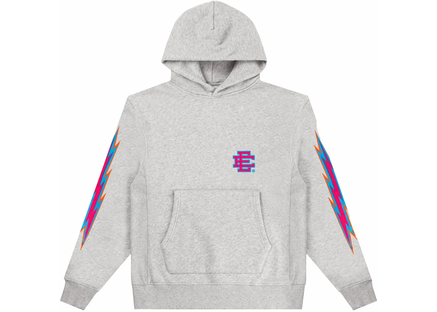 Eric Emanuel EE Basic Hoodie Gray/Violet Bolt