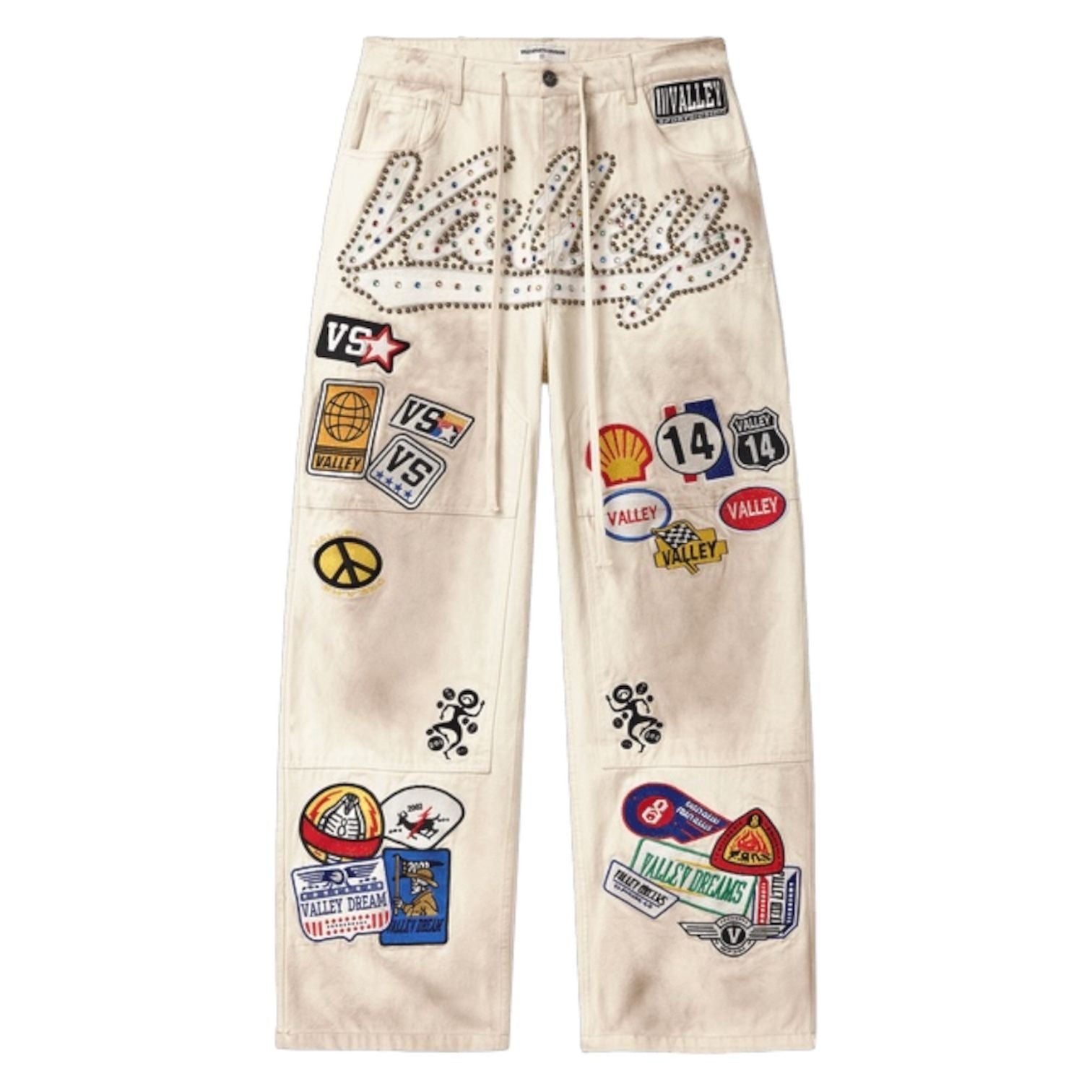 Vale Forever Cream 1980's Painters Pants - Preowned