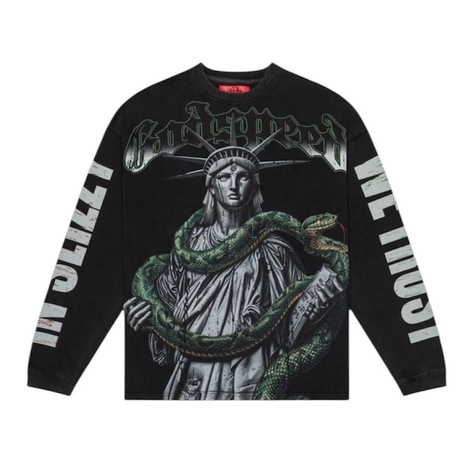 Godspeed Top 5 Slizzy L/S Tee (Black Wash)