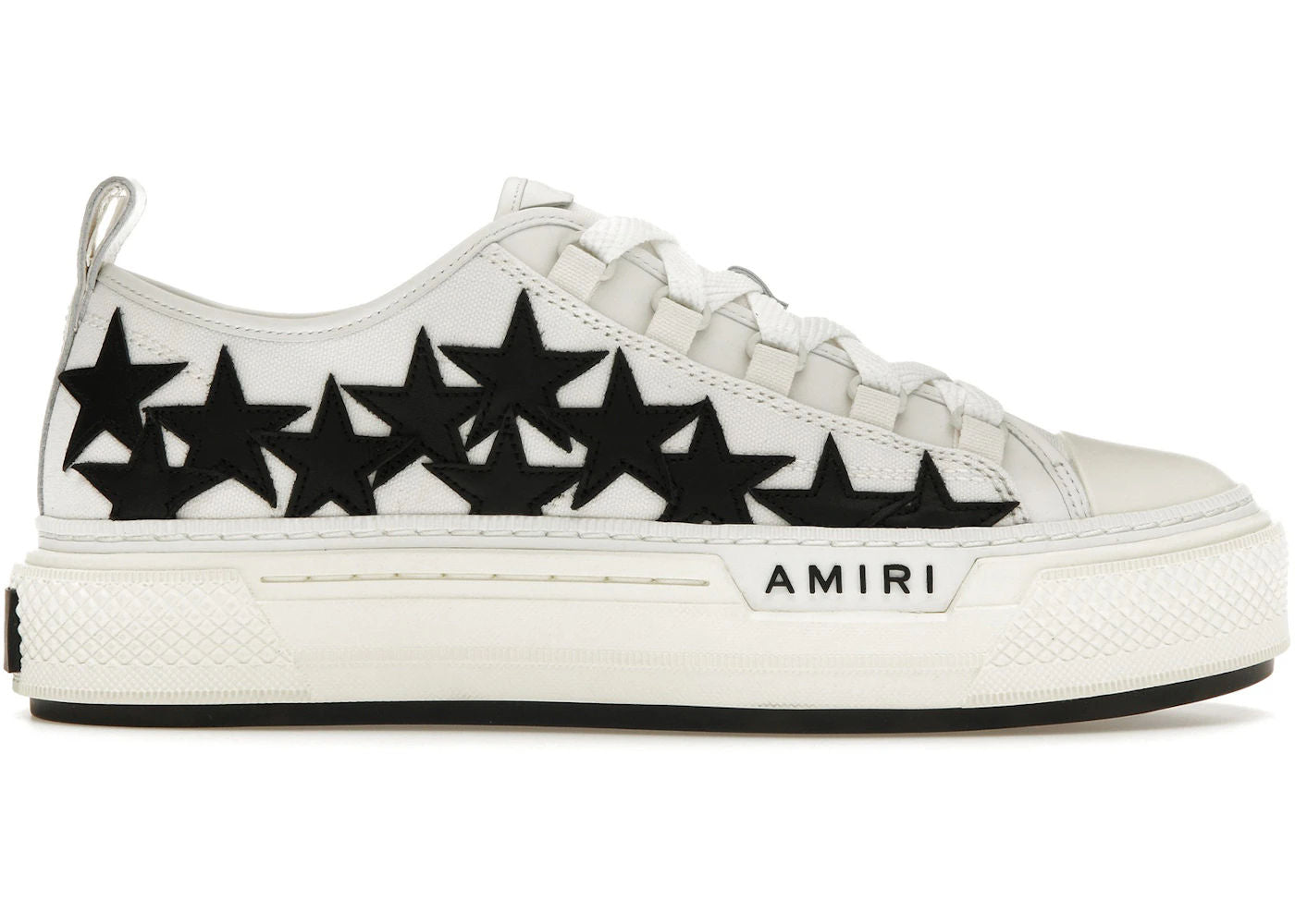 AMIRI Stars Court Low White Black - Preowned