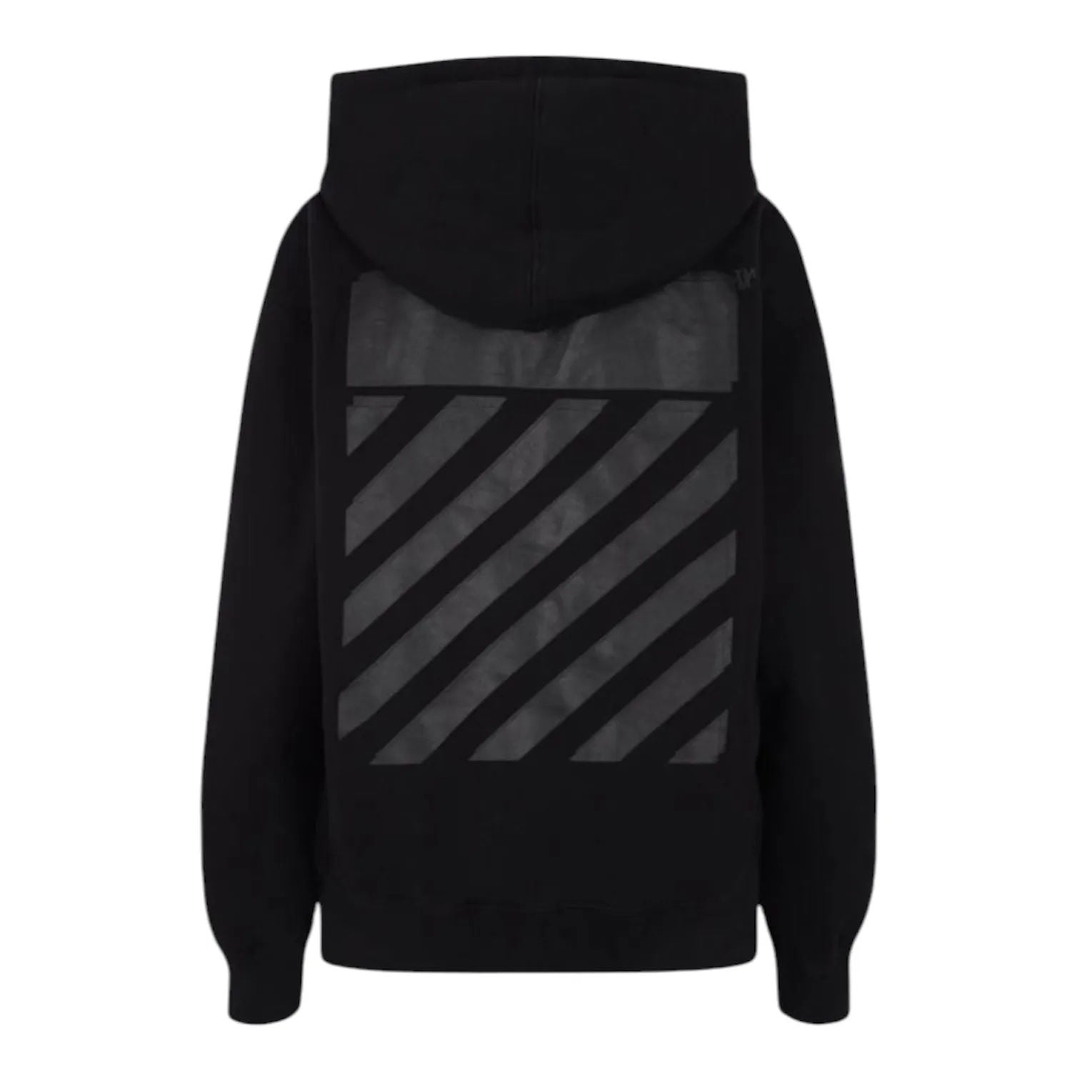 OFF-WHITE Diag Tab Slim Hoodie (Black) - Preowned