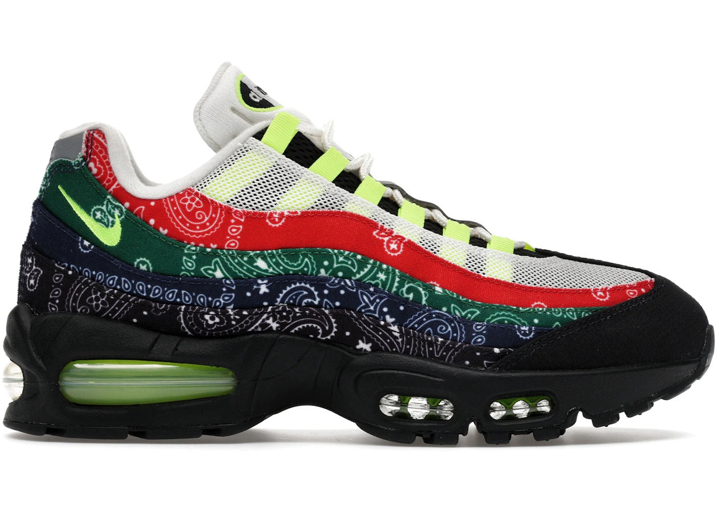 Nike Air Max 95 OG Big Bubble Neon Paisley Bandana - Preowned