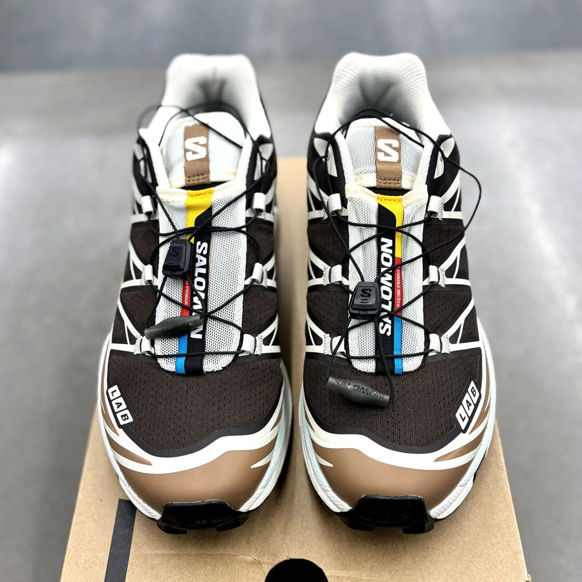 Salomon XT-6 Black Coffee Burro Bitter Chocolate - Preowned