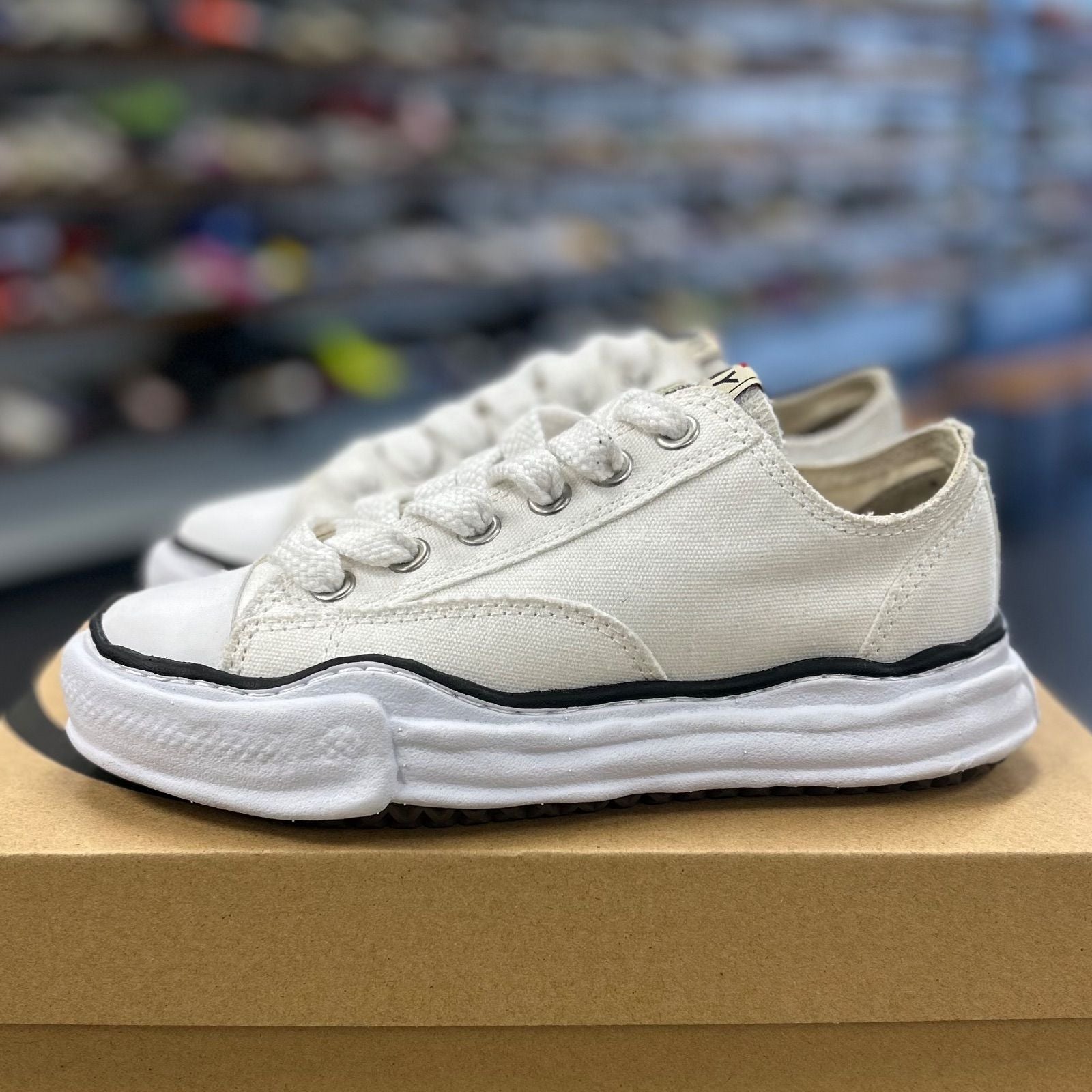 Maison Mihara Yasuhiro Peterson OG Sole Canvas Low White - Preowned