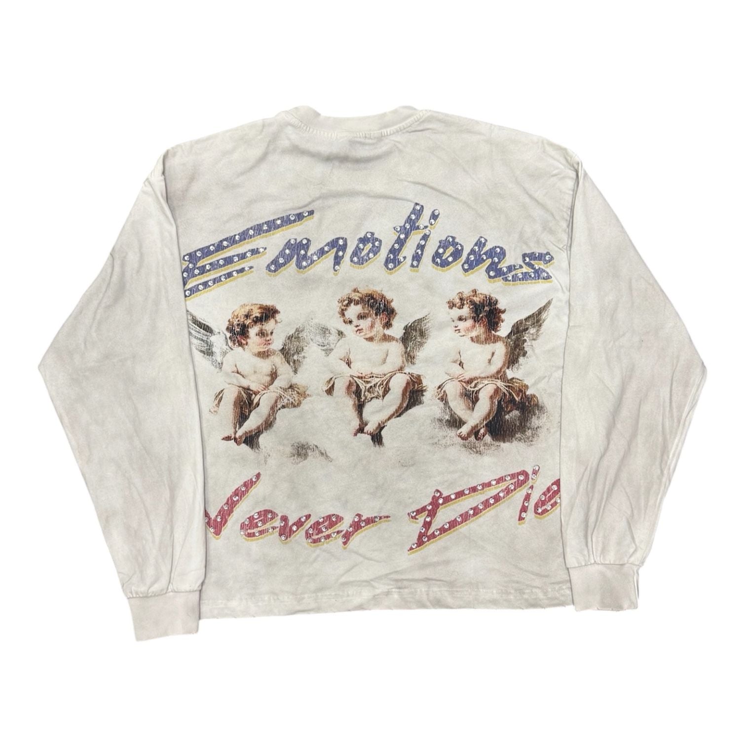 Mixed Emotion Triplets Longsleeve Tee (White)