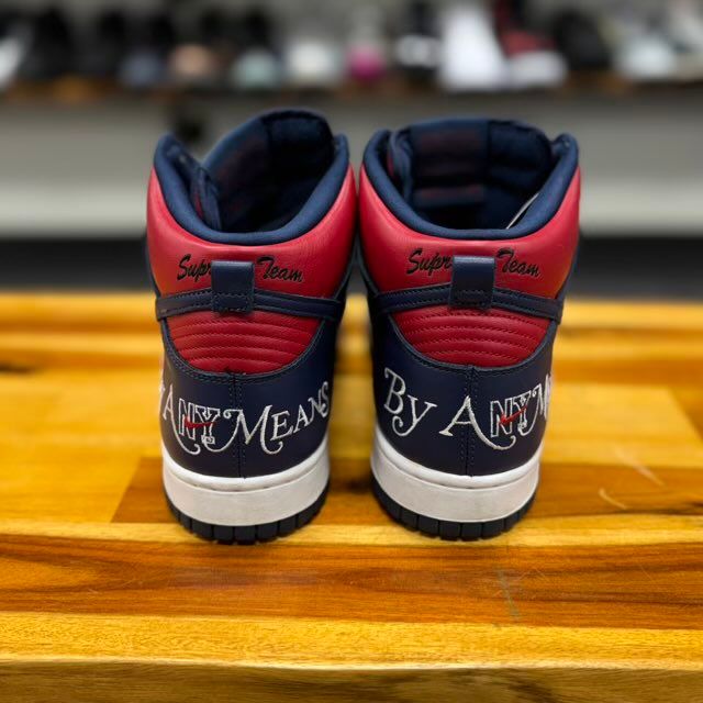 Nike SB Dunk High Supreme By Any Means Navy - Preowned