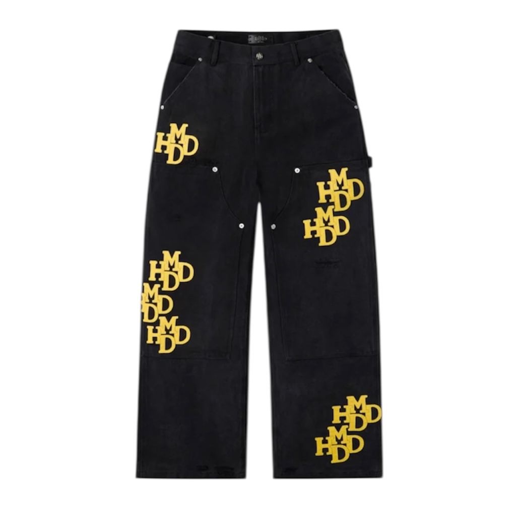 HMDD Khalifa Patch Jeans (Black/Yellow) - Preowned