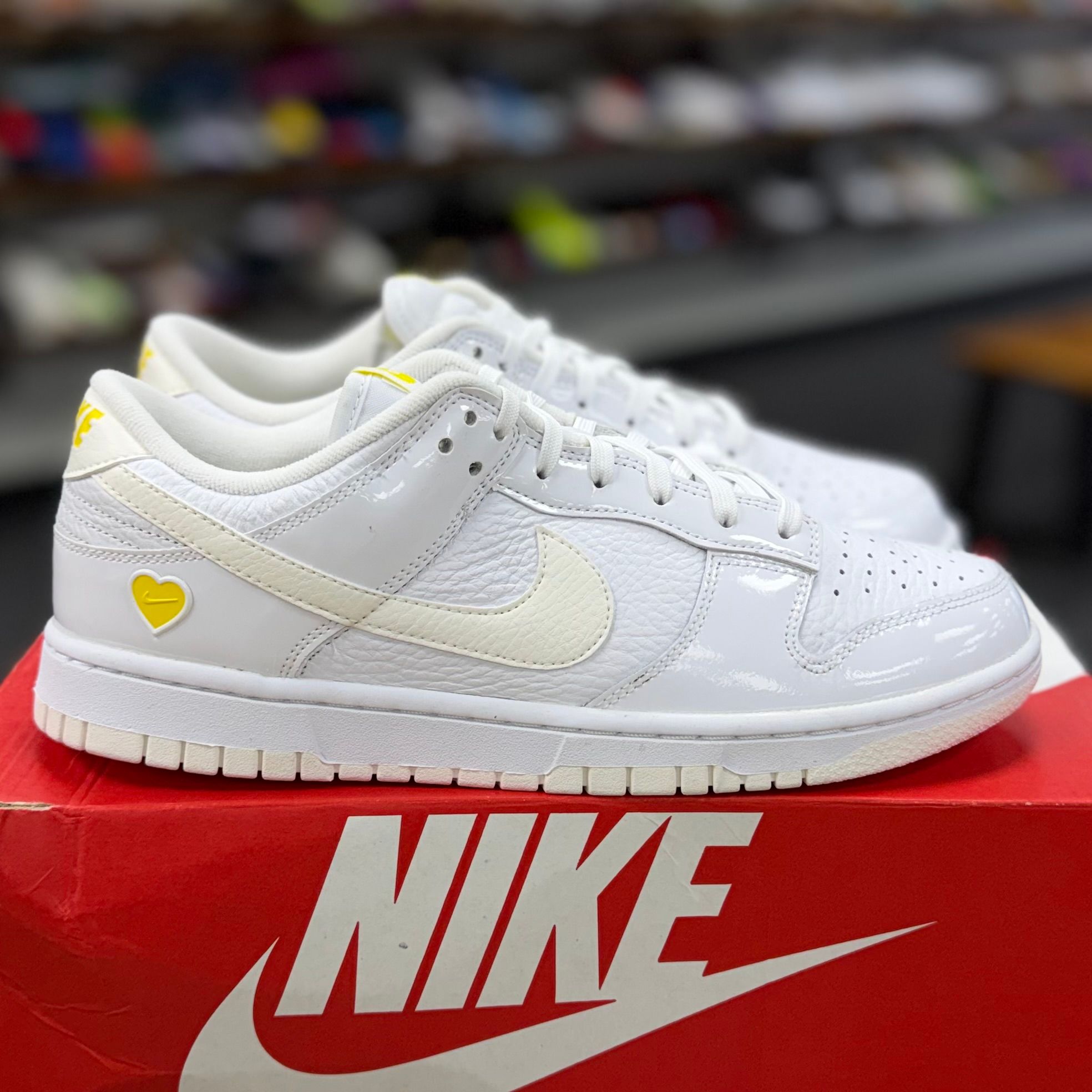 BRAND NEW STEAL - Nike Dunk Low Valentine's Day Yellow Heart (Women's)