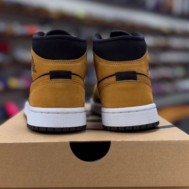 Jordan 1 Mid Desert Ochre (Women's) - Preowned