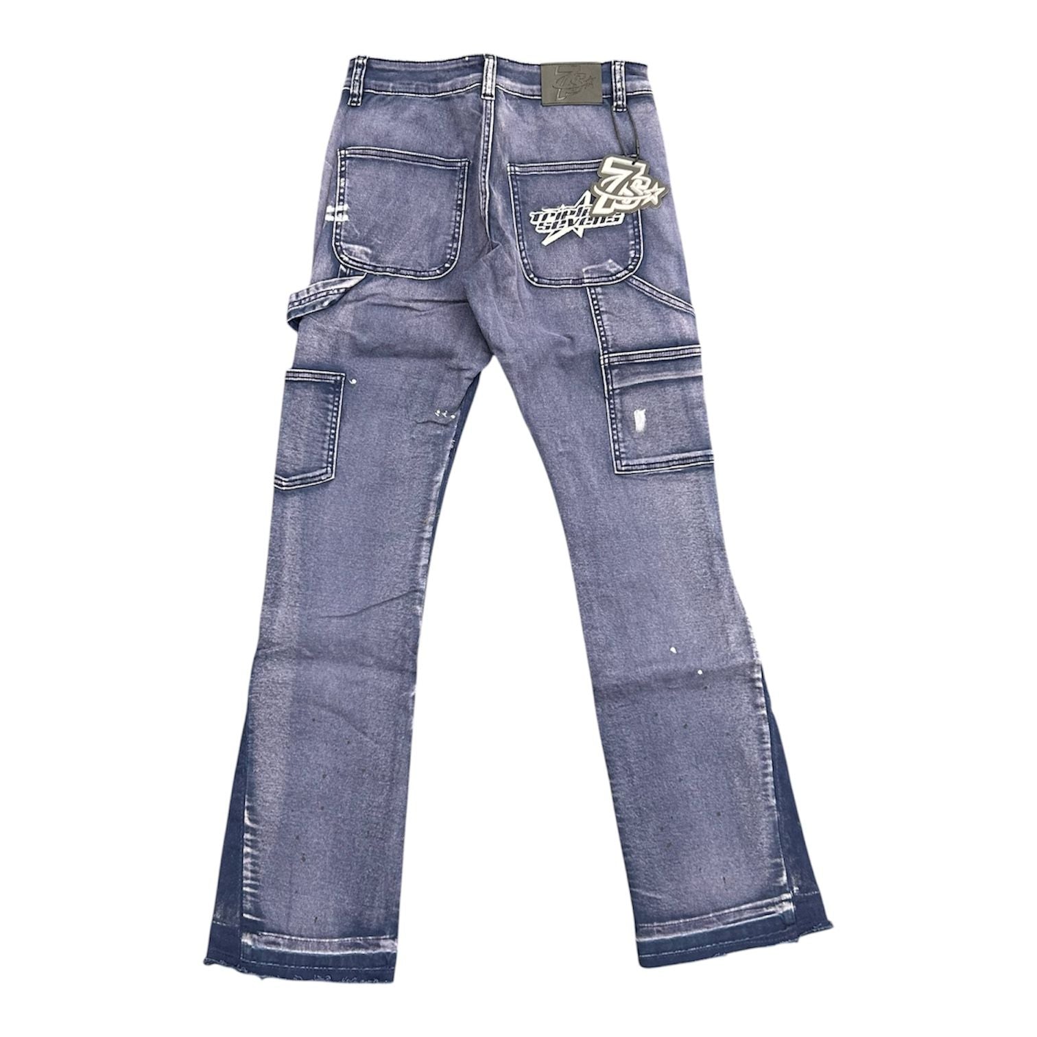 Triple 7's SevenSniper Flare Carpenter Pant (Blue) - Preowned