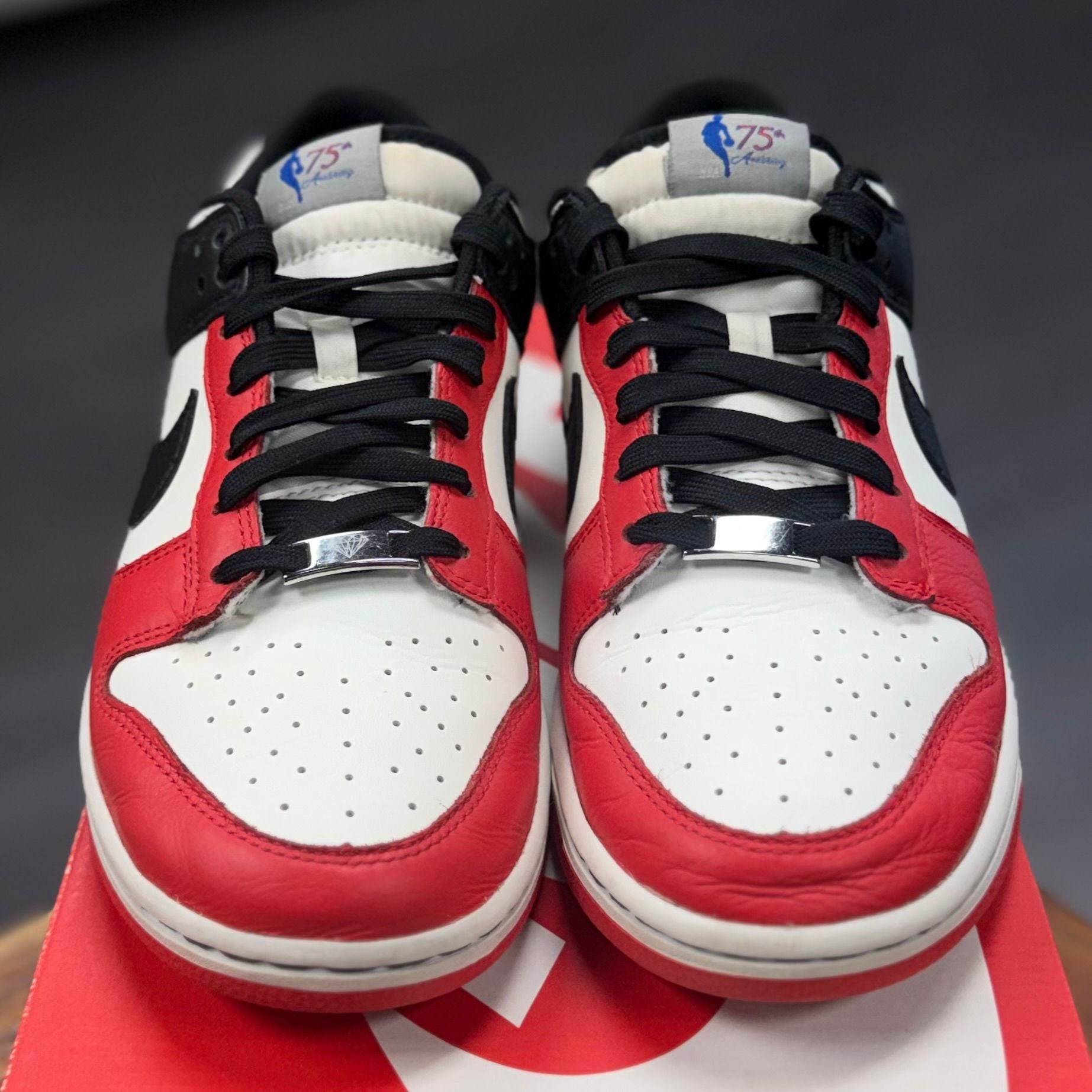 Nike Dunk Low EMB NBA 75th Anniversary Chicago - Preowned