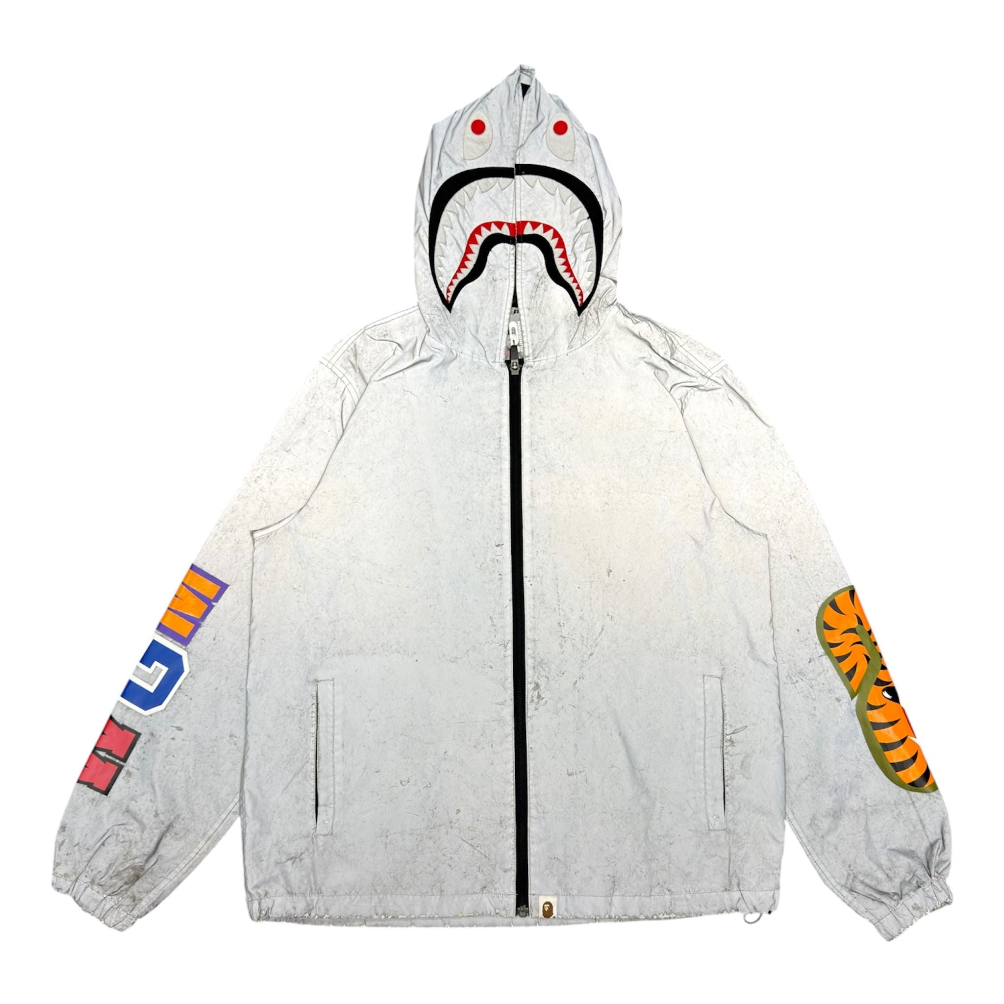 Bape 3M Reflective Shark Hooded Jacket - Preowned