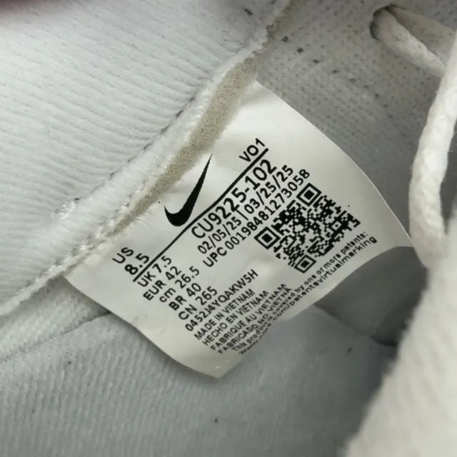 Nike Air Force 1 Low Supreme White Black - Preowned