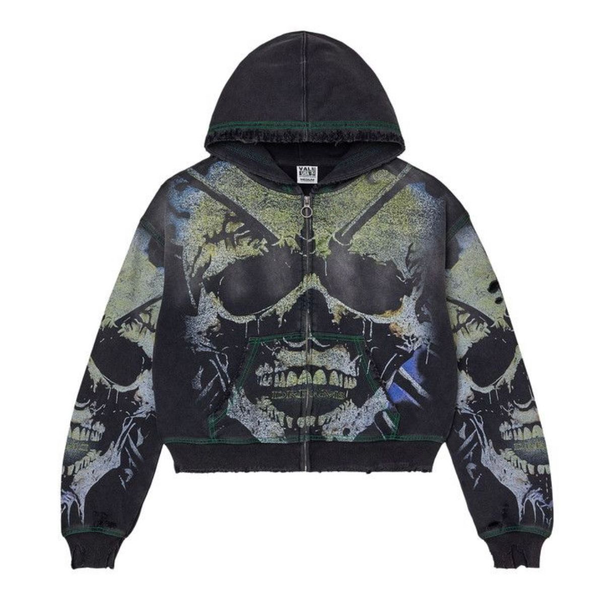 Vale Forever Gravedigger Zip Up (Black) - Preowned