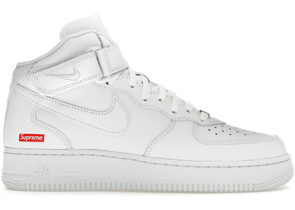 Nike Air Force 1 Mid Supreme White - Preowned