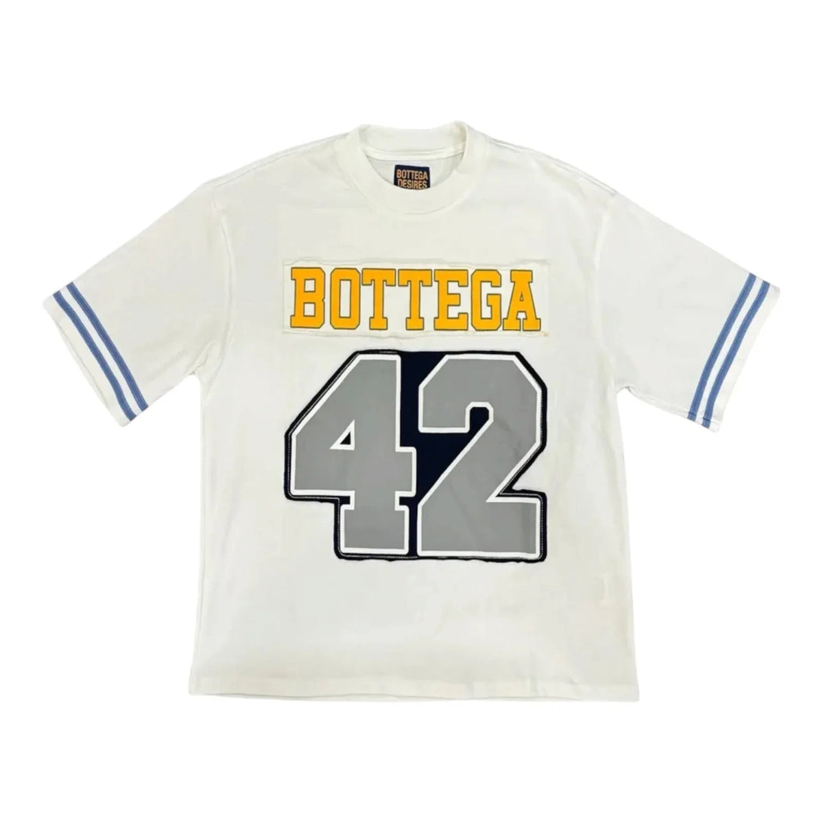 Bottega Desires jackie Robinson Football Jersey Tee (White) - Preowned