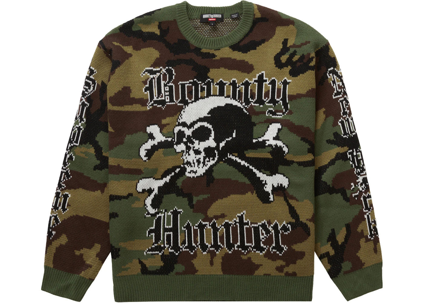 Supreme Bounty Hunter Sweater Woodland Camo - Preowned