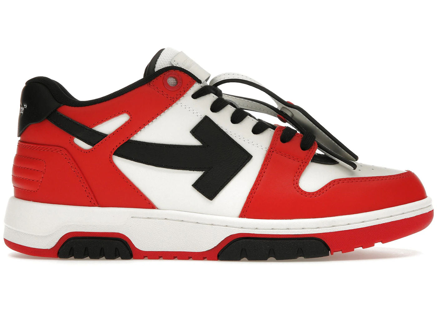 OFF-WHITE Out Of Office OOO Low Tops Red Black (2024) - Preowned