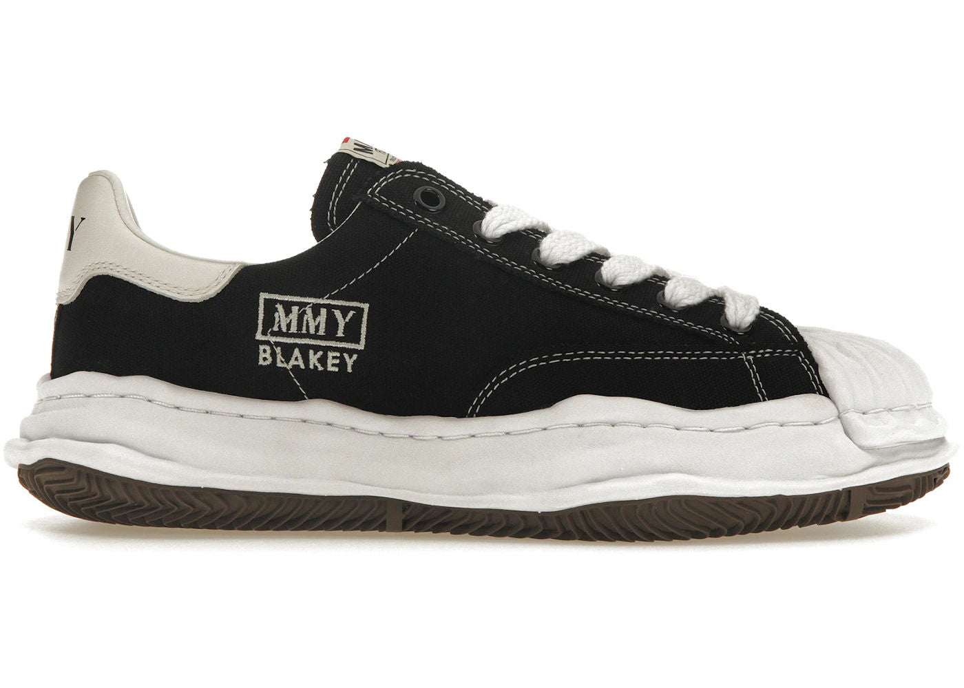 Maison Mihara Yasuhiro Blakey OG Sole Canvas Low Black White - Preowned