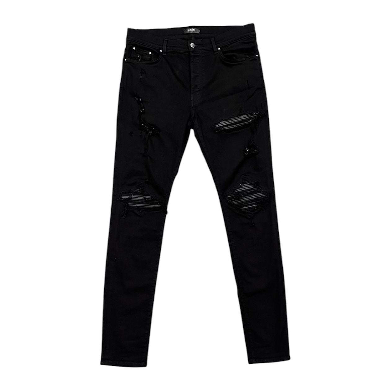 Amiri Mx1 Leather Patch (Black) - Preowned