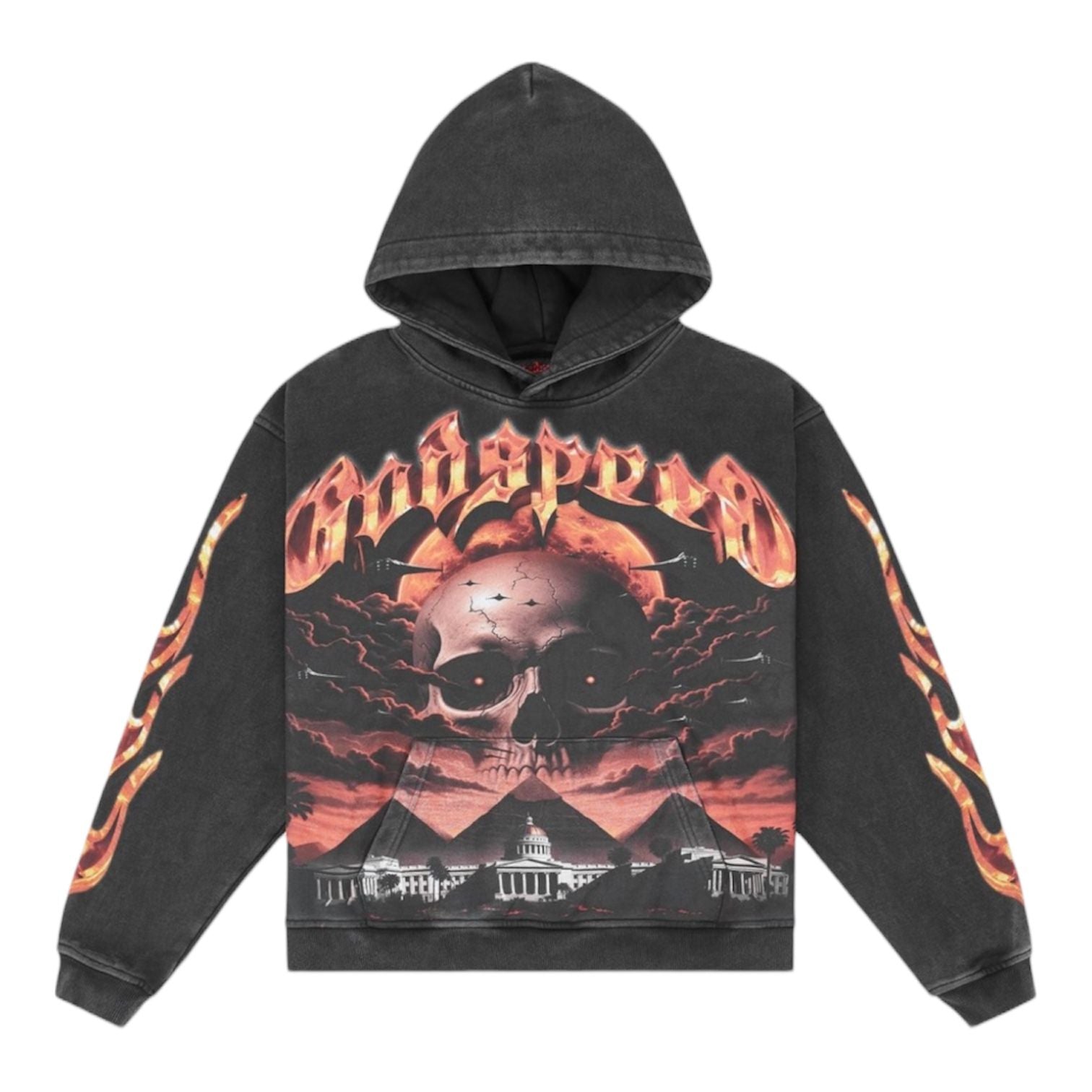 Godspeed Echoes of Empires Hoodie (Black Wash)