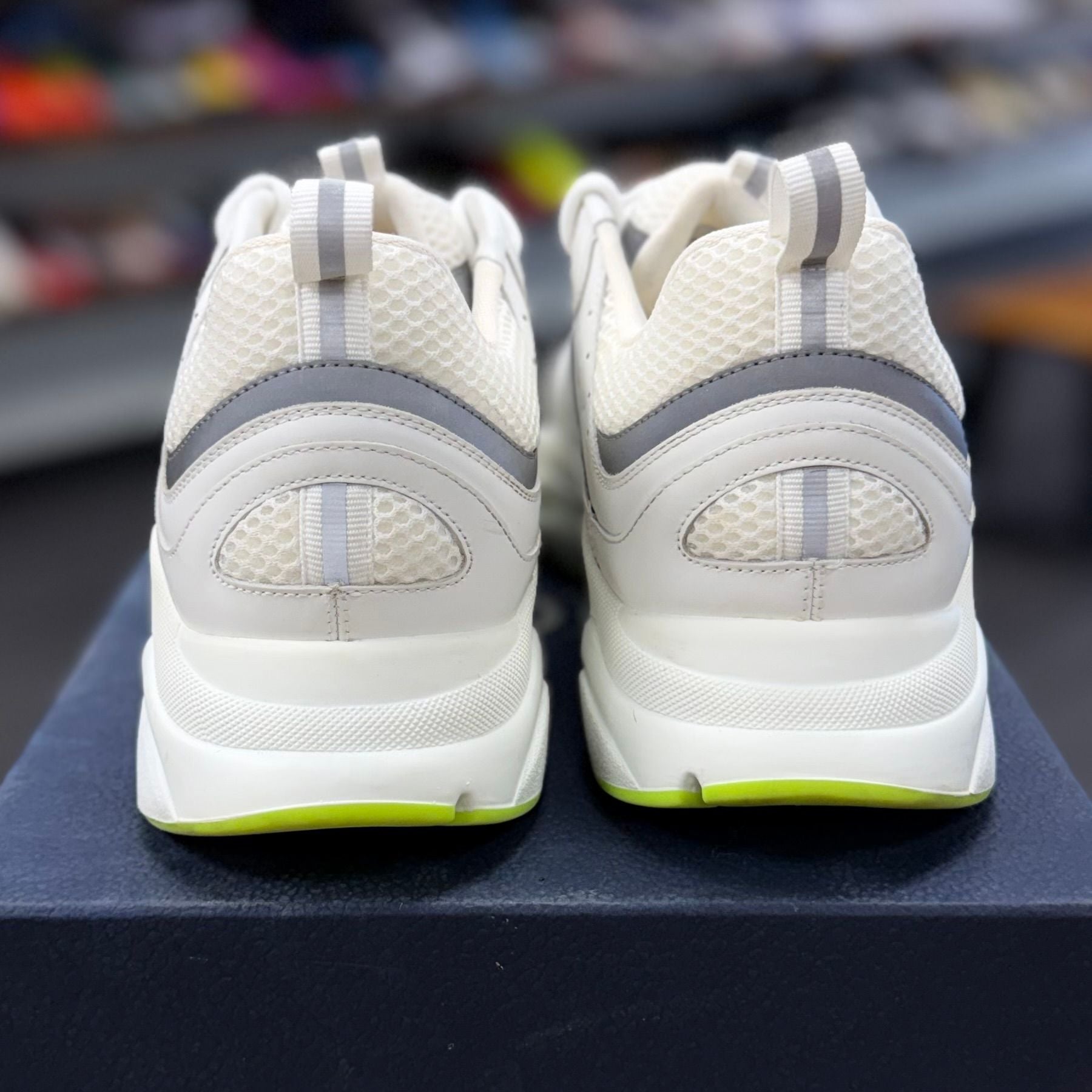 Dior B22 White Silver Fluo Green - Preowned