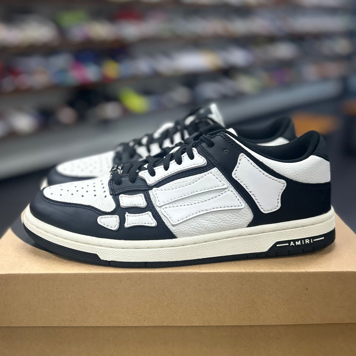 AMIRI Skel Top Low Black White - Preowned