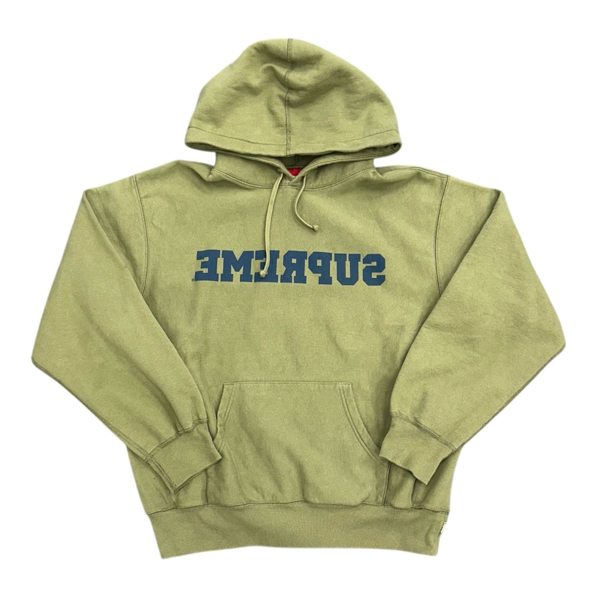 Supreme Reverse Hooded Sweatshirt (SS25) Dusty Olive - Preowned