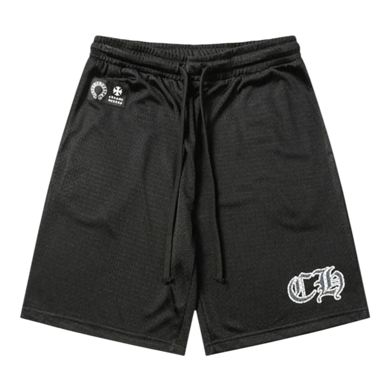 Chrome Hearts Mesh Varsity Shorts (Black) - Preowned