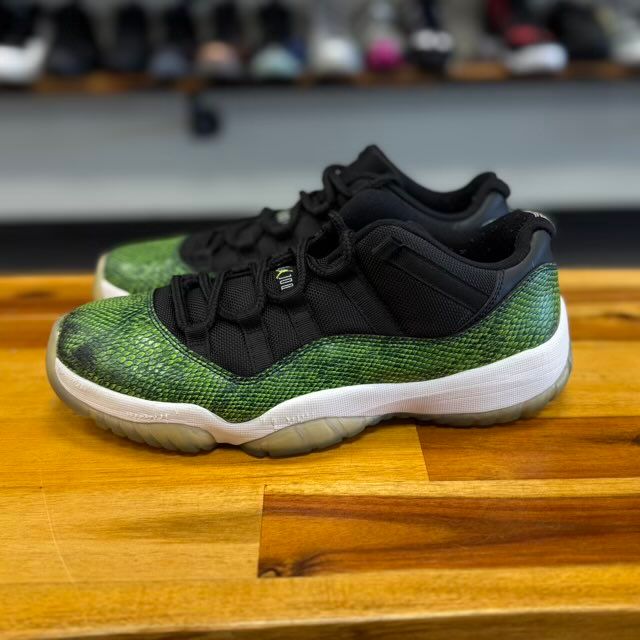 Jordan 11 Retro Low Green Snakeskin - Preowned
