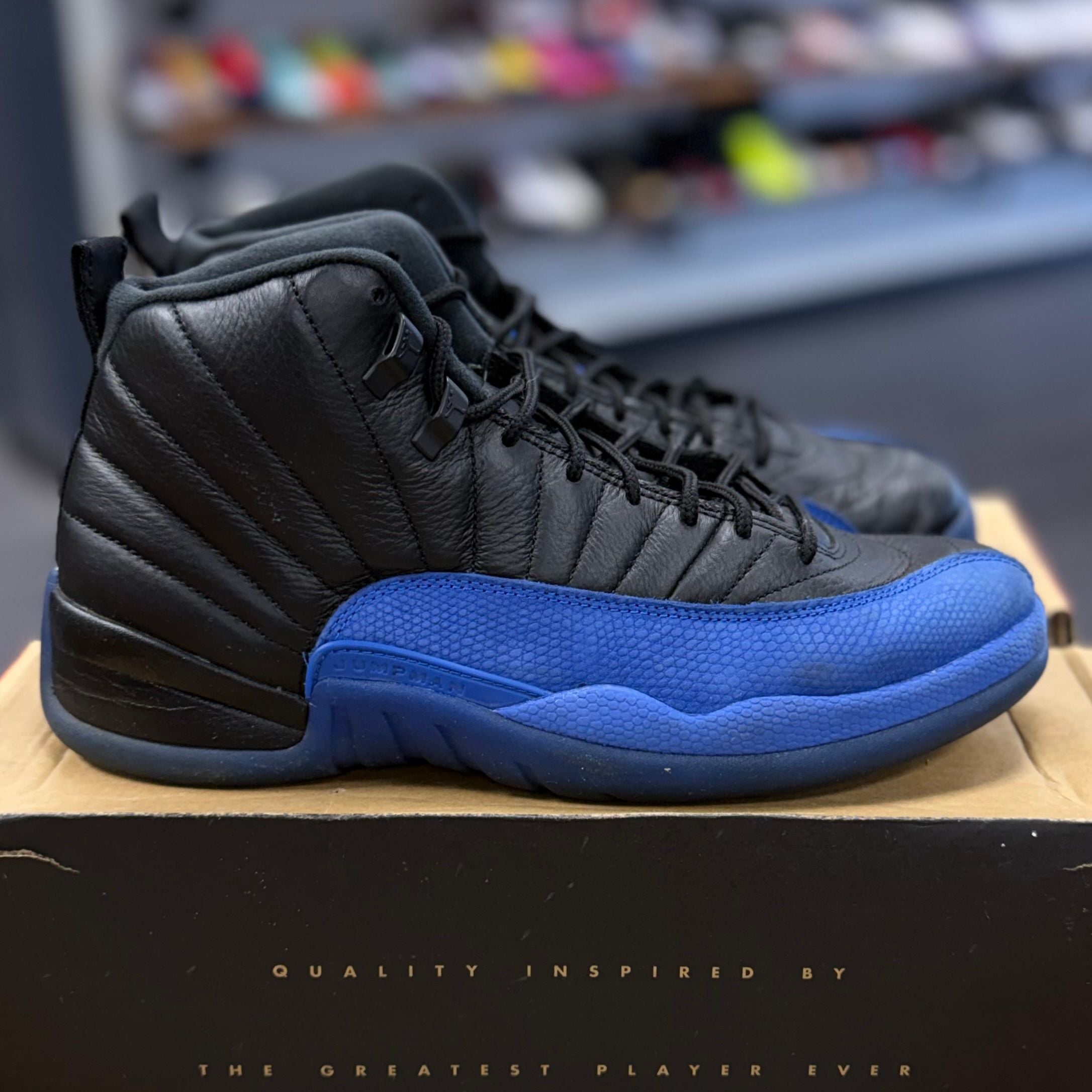 Jordan 12 Retro Black Game Royal - Preowned