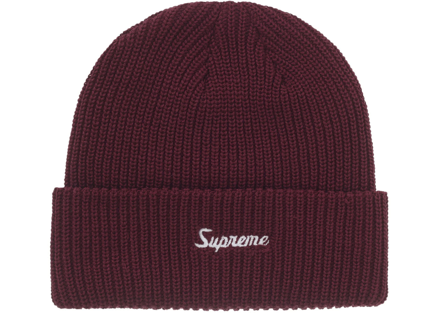 Supreme Loose Gauge Beanie (FW25) Dark Red