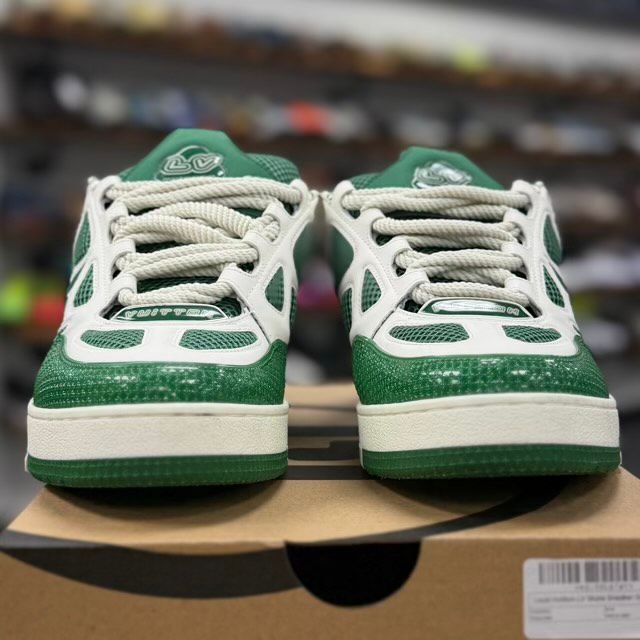 Louis Vuitton LV Skate Sneaker Green White - Preowned