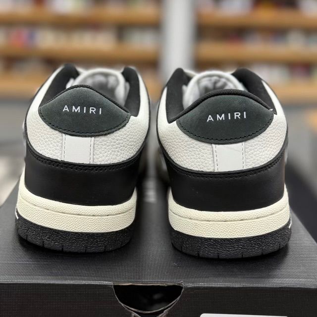 AMIRI Skel Top Low Black White - Preowned