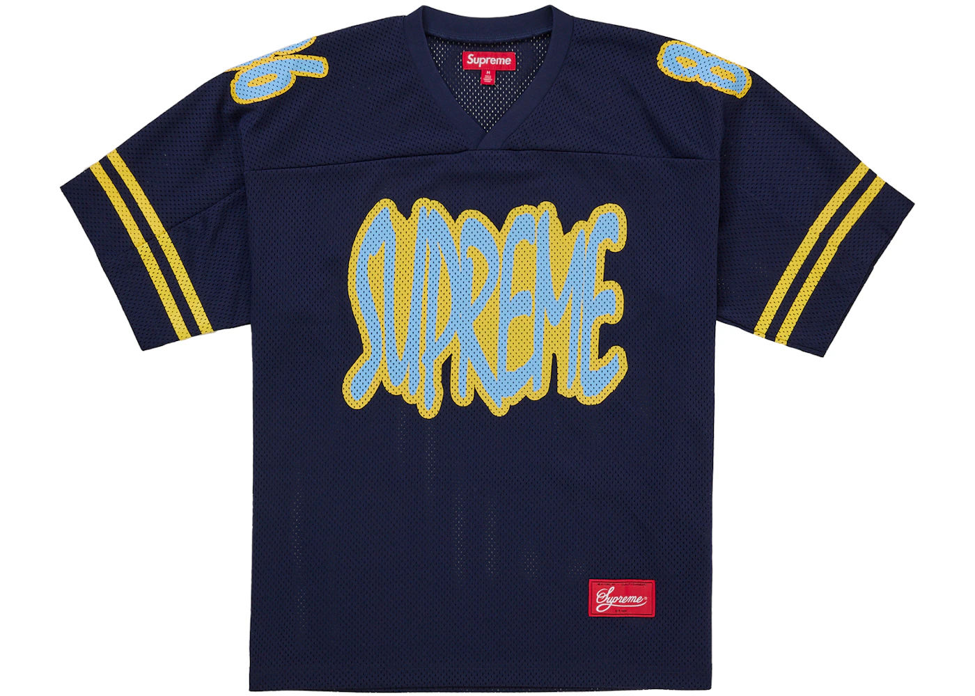 Supreme Reflective Football Jersey Navy