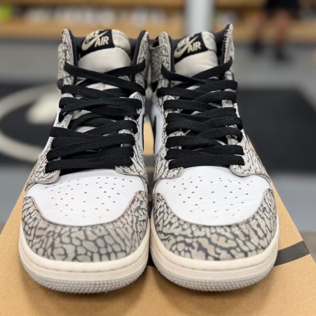 Jordan 1 Retro High OG White Cement (GS) - Preowned
