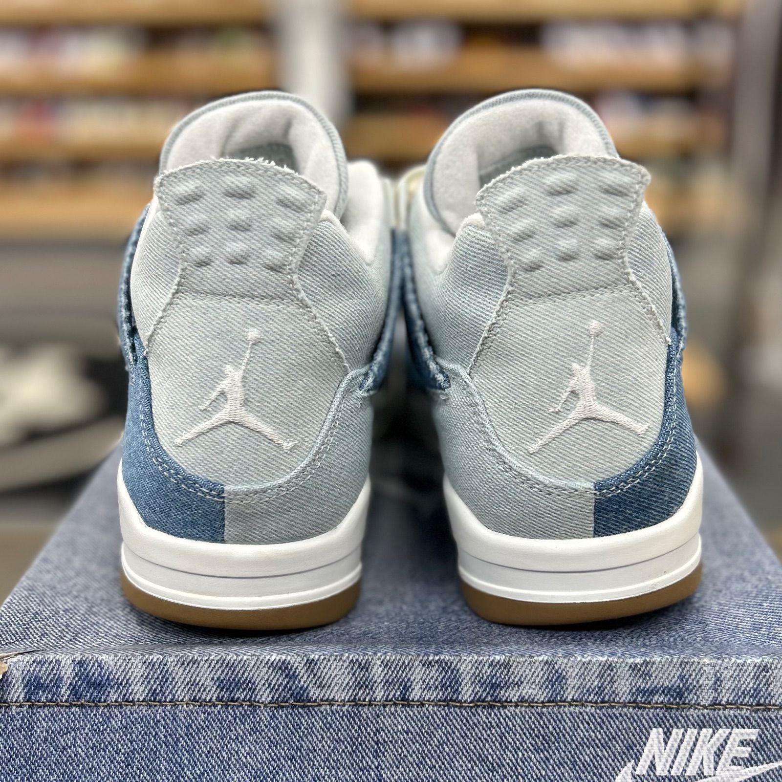 Jordan 4 Retro TEX Denim Worn Blue (Women's) - Preowned