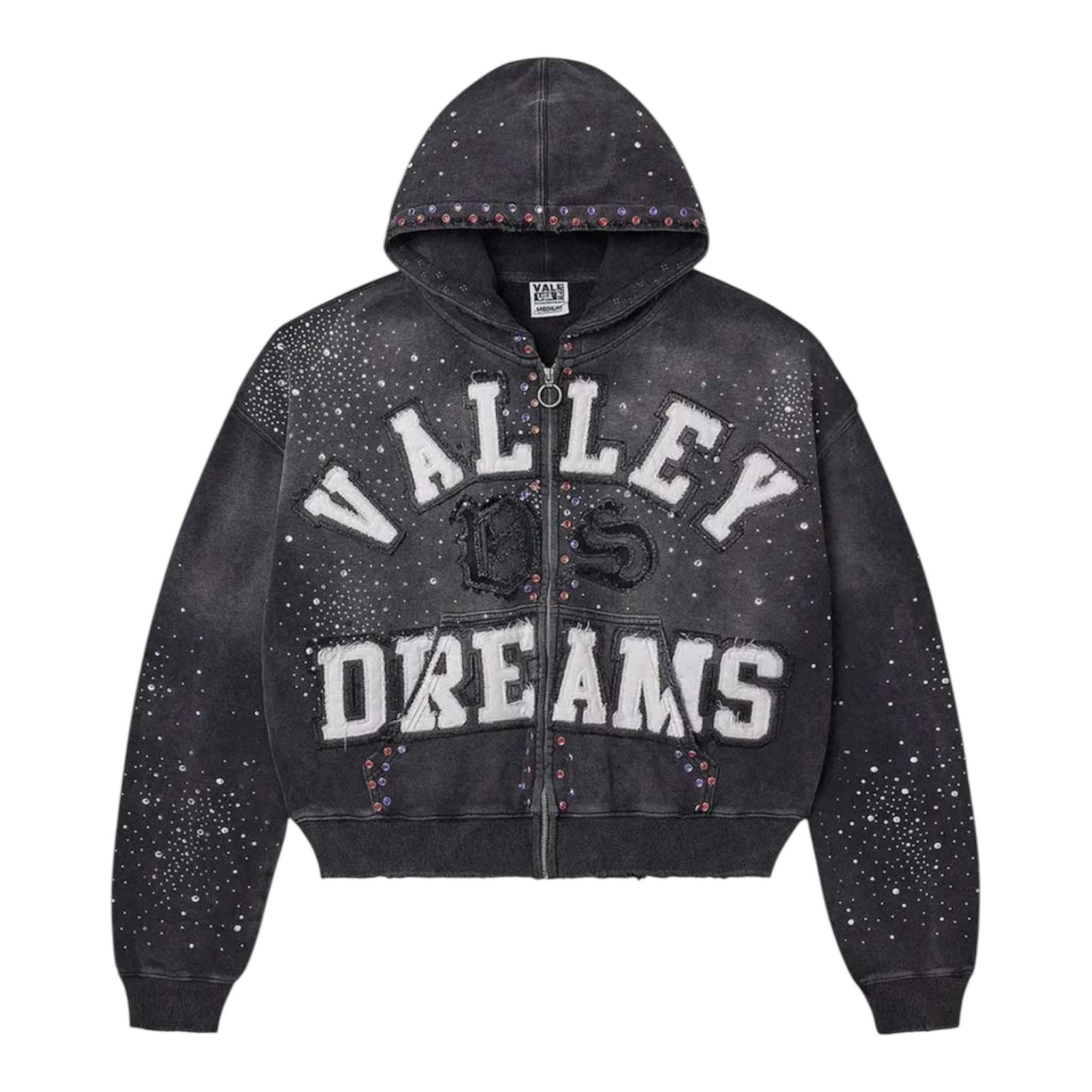 Vale Forever Classico Zip Up Hoodie (Black)