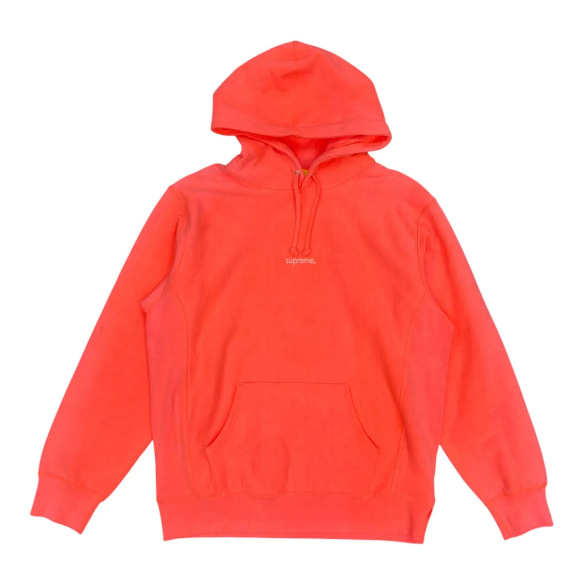 Supreme Trademark Hooded Sweatshirt Fluorescent Pink - Preowned