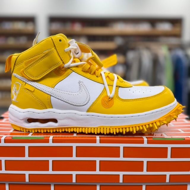 Nike Air Force 1 Mid SP Off-White Varsity Maize - Preowned