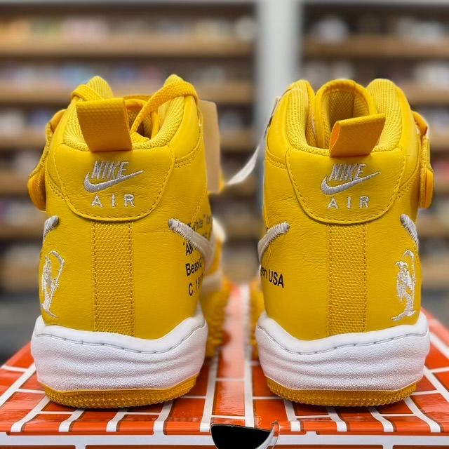 Nike Air Force 1 Mid SP Off-White Varsity Maize - Preowned