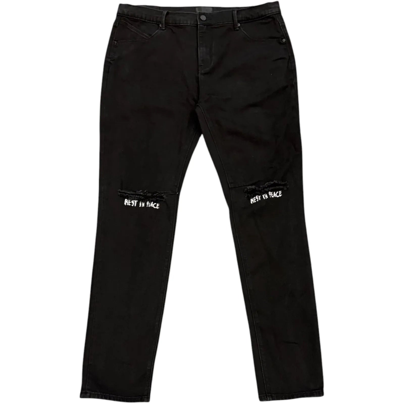 RTA RIP Jeans (Black/WhIte) - Preowned